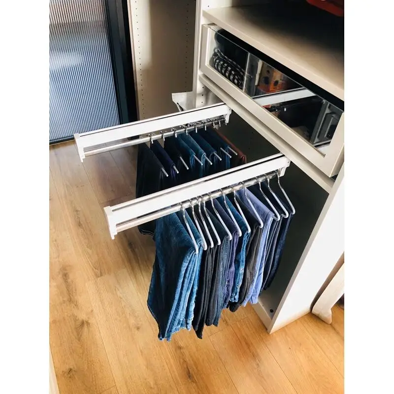 

Organizadores De No Guarda Roupa Hanging Adjustable Closet Shelves Estanteria Estante Rack Wardrobe Organizer Shelf Basket