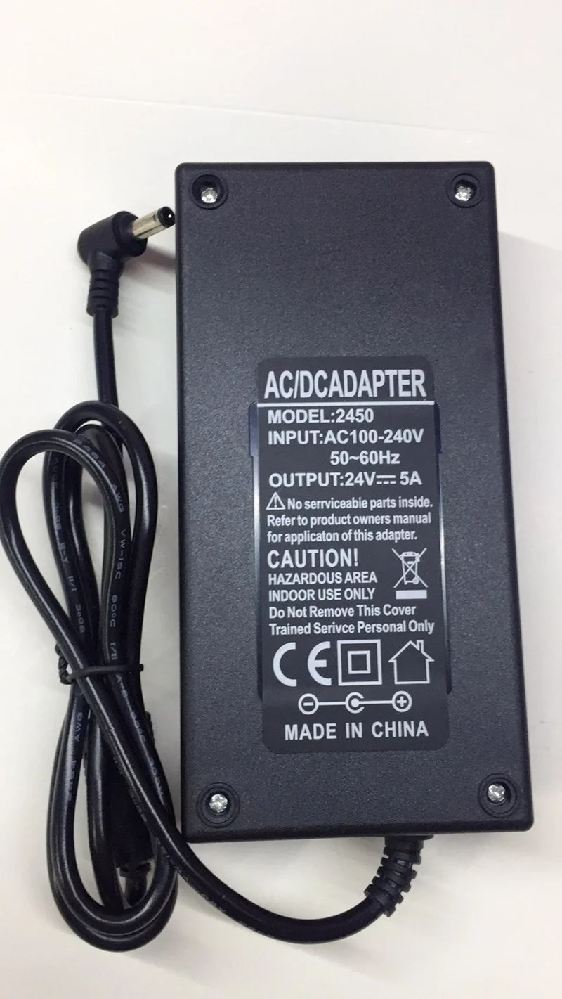 

Power Supply DC 24V 5A Adapter 24 V Volt Lighting Led Strip Lamp
