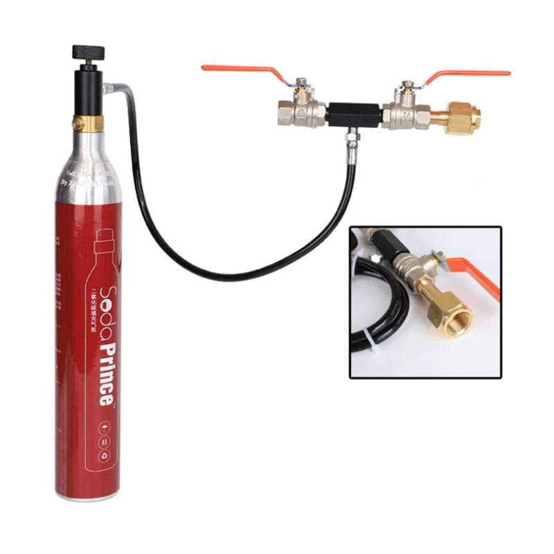Пейнтбольный CO2 цилиндрический баллонный клапан газированные машины для колы |