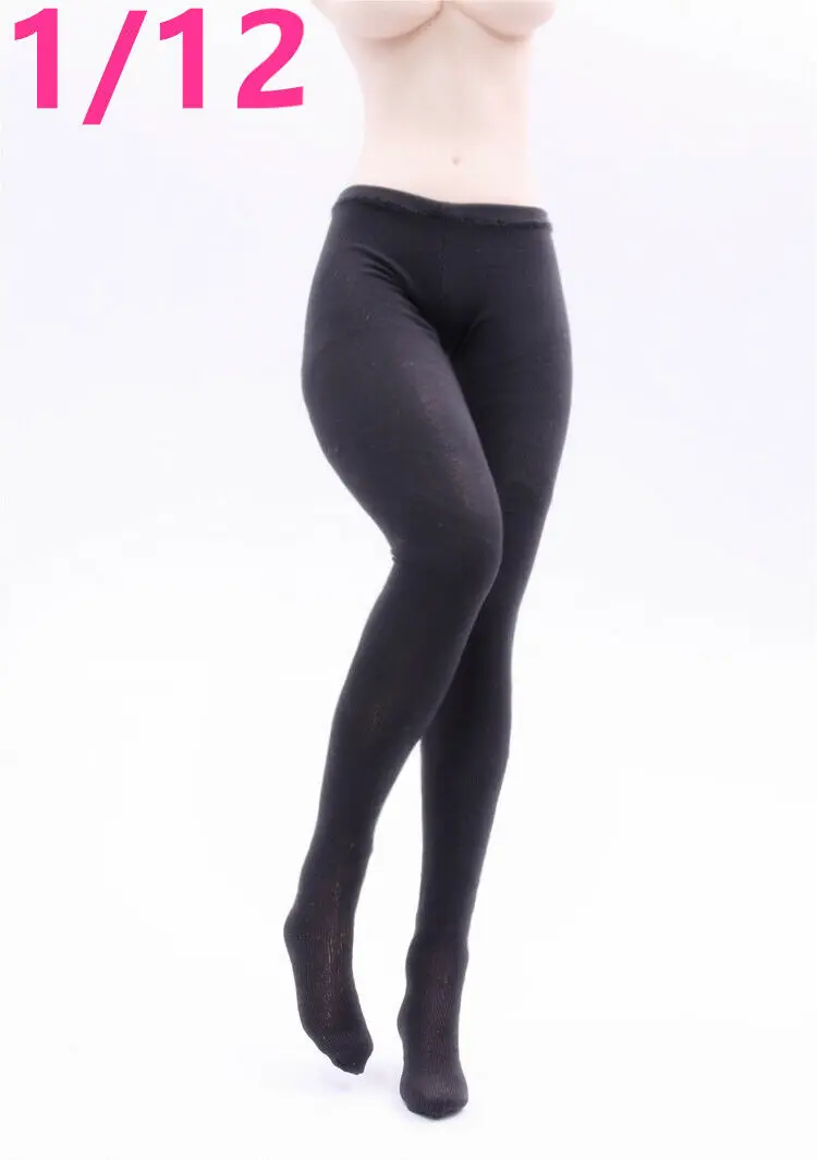 

1/12th Female Black stocking Model for 6" figure No staining