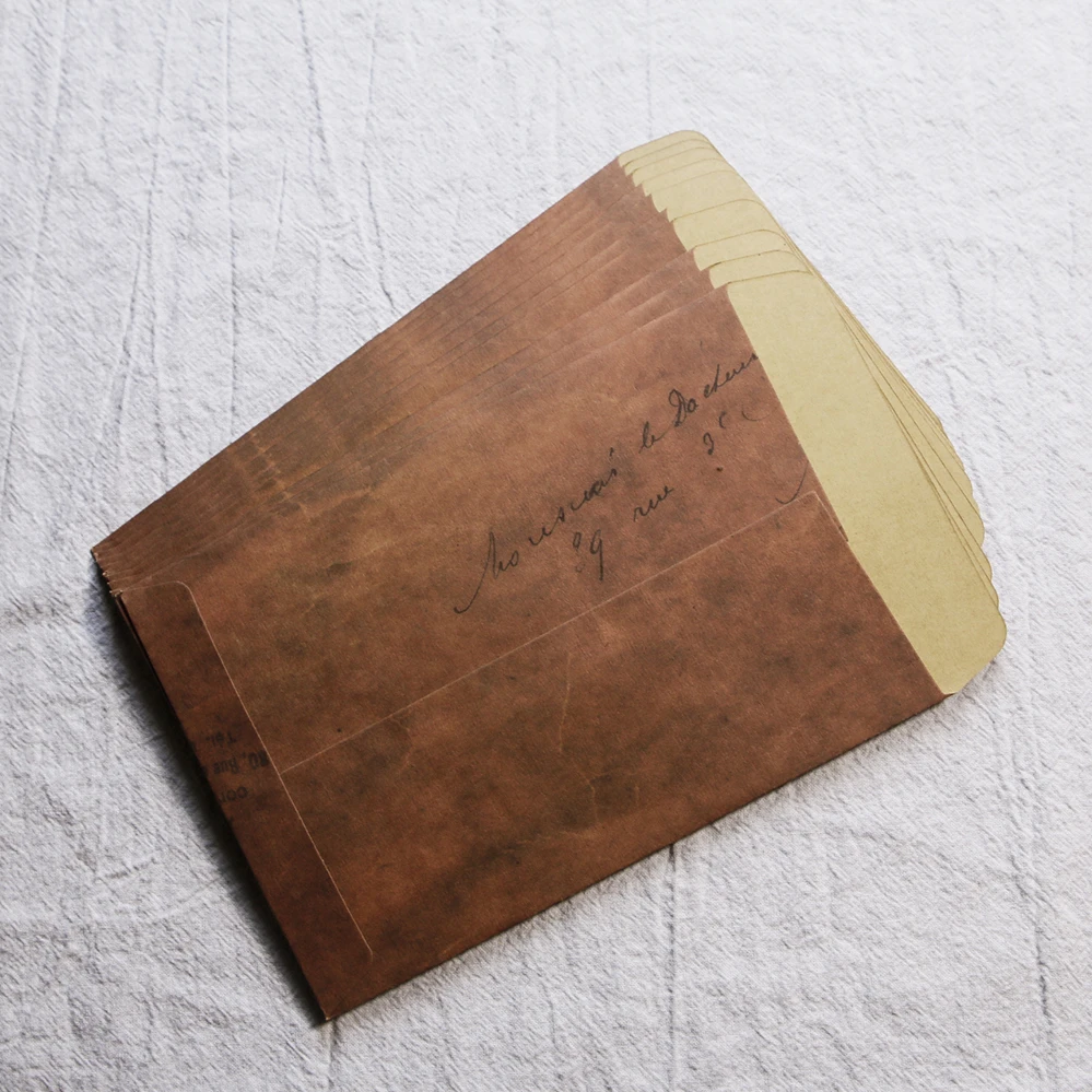 

20Pcs/Lot 16x11cm Old Style Vintage Paper Envelope Brown Kraft Packaging For Retro Postcard Invitation Card Small Gift Letter