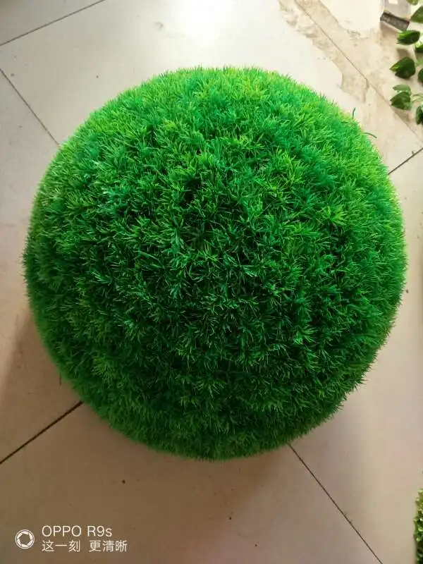 green Song Горячая Распродажа, 1 шт. Шар Из искусственной травы, пластиковый подвесной шар 30 см, зеленый шар для моделирования, товары для магазина, украшения для помещений и улицы - Цвет: green Song