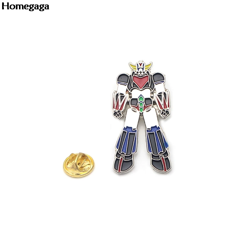 Homegaga UFO Robot Grendizer металлическая цинковая эмалированная заколка медаль para рюкзак