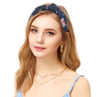 New Top Knot Hairband Elastic Hairband for Women Hair Accessories Flower Headband Hair Band for Girls Headwear Headdress