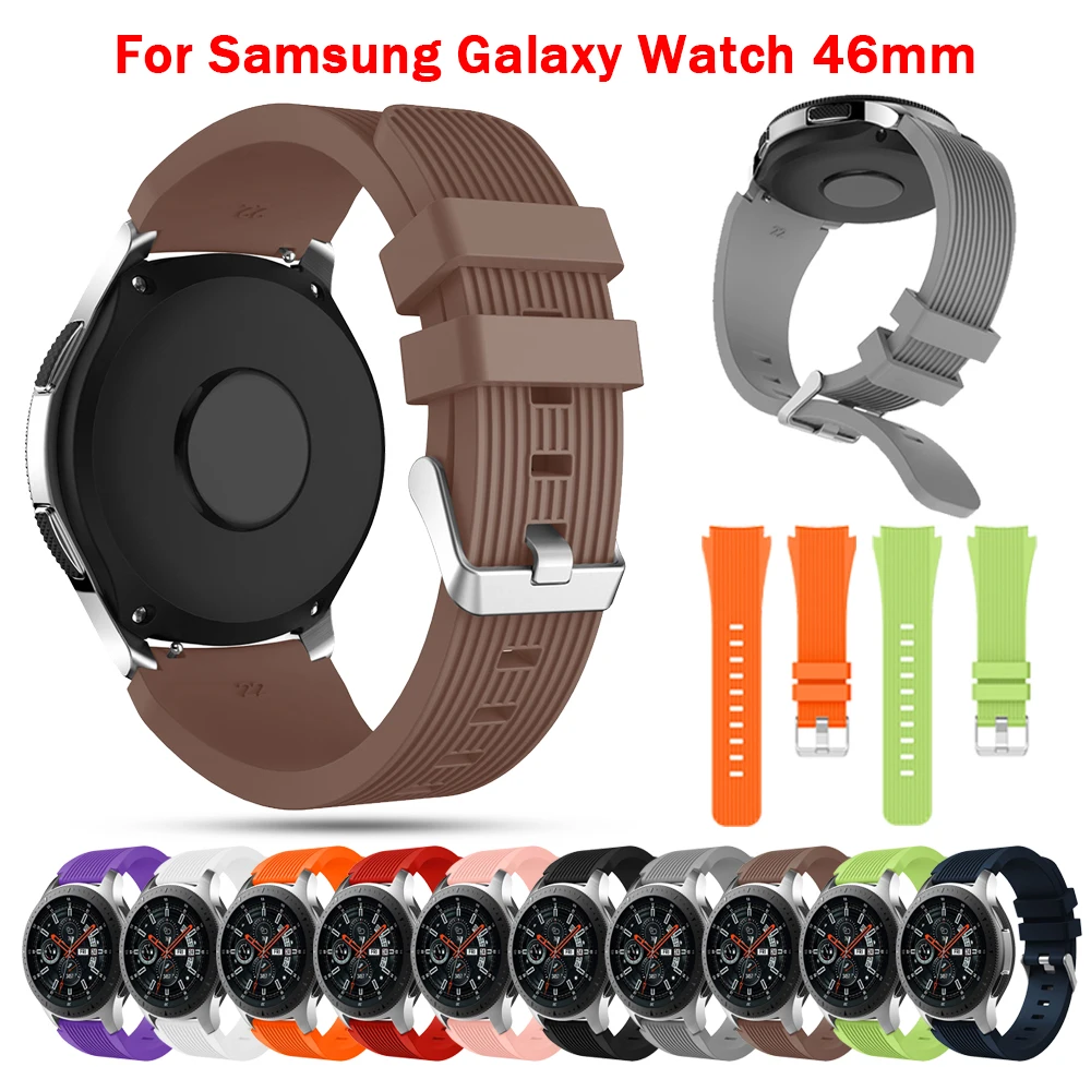 

Ремешок силиконовый для Samsung Galaxy Watch 46 мм/Gear S3 Frontier/Huawei Watch GT GT2 46 мм/Huami Amazfit GTR 47 мм, 22 мм