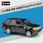 Модель автомобиля Bburago 1:18 Range Rover Sport, коллекционная игрушка