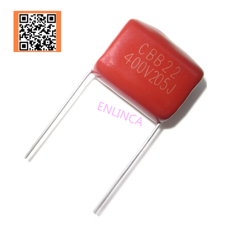 

5 шт. CBB 400 в 2 мкФ 205J 400 в 5% шаг 20 мм DIP CBB полипропиленовый пленочный конденсатор