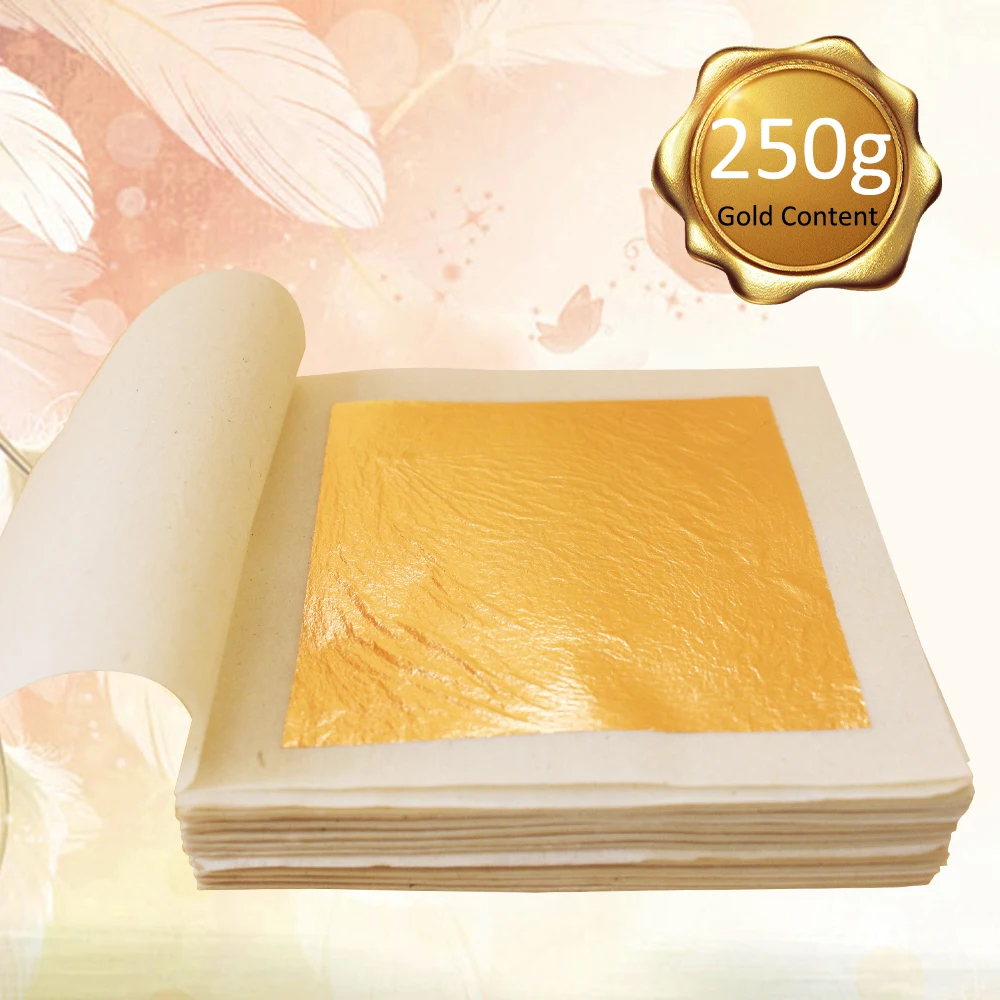Листочек из съедобного золота листы 24 к настоящая Золотая фольга в ремесле маска