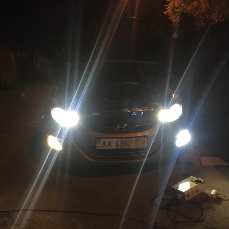 2 шт. H27/881 Led P13W светодиодные лампы 20 Вт 700LM 6500 к белые Противотуманные фары Дневные Фары Светильник вождения дневные ходовые авто светодиодные лампы 12 V-24 V для HYUNDAI