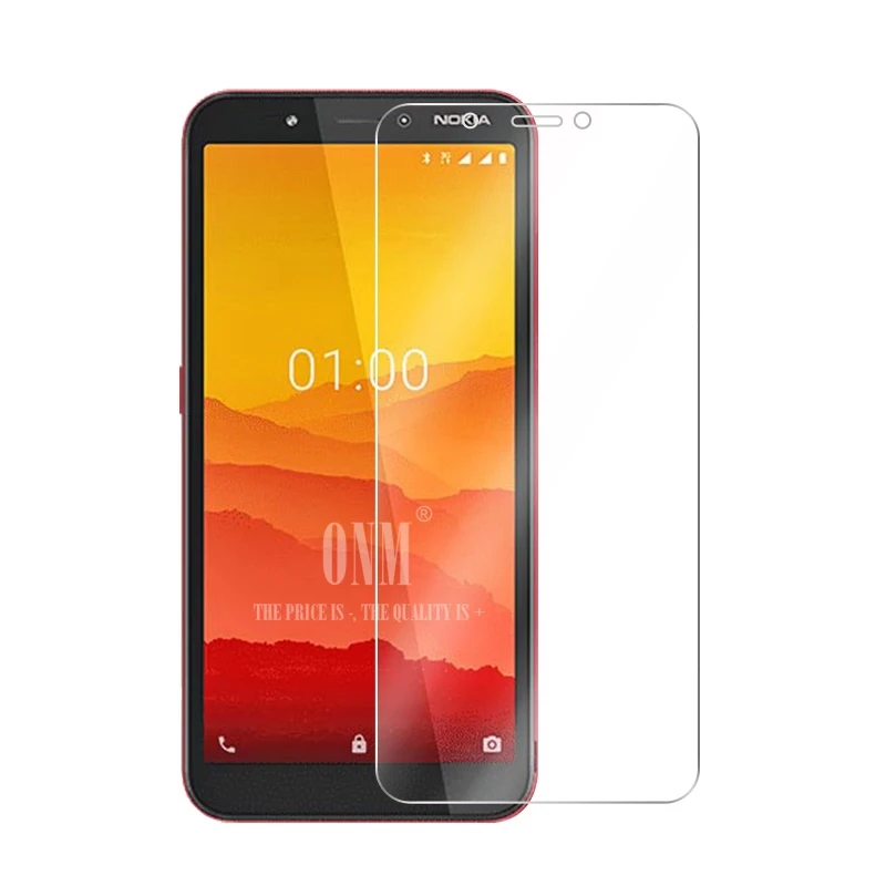 2 шт закаленное стекло для Nokia C1 защита экрана 2.5D 9H Премиум Закаленное Защитная