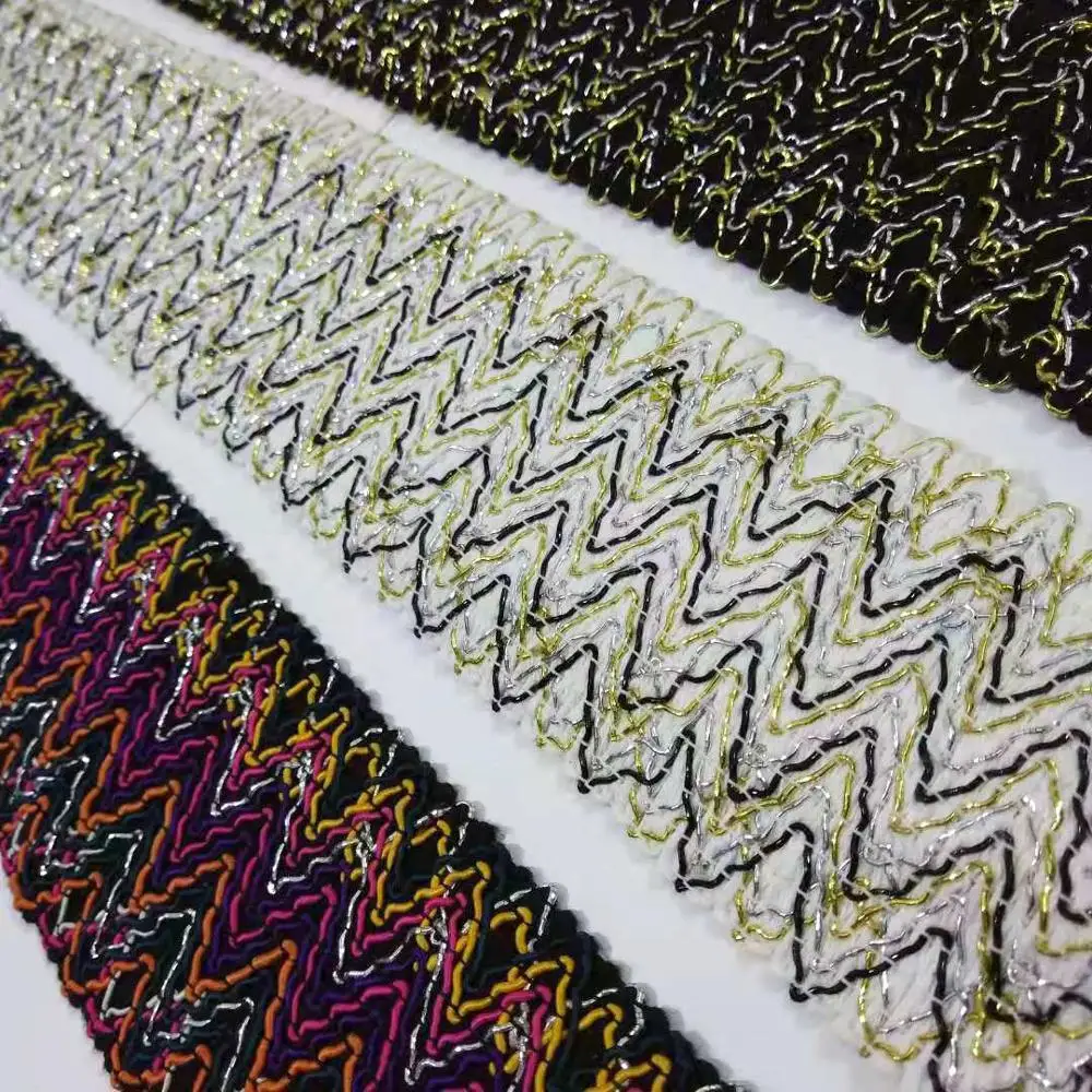 Пояс из латексной ткани шириной 6-7 см волнистая эластичная лента для шитья мешков