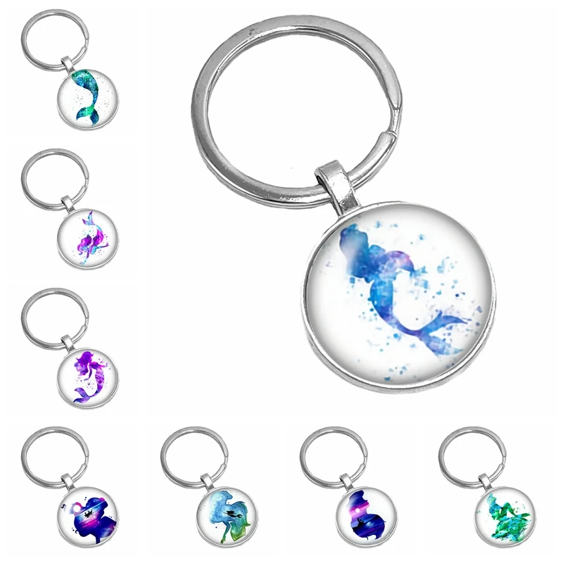 2019 Новый горячий Красочный Морской чудо Русалочка шаблон серии стеклянный