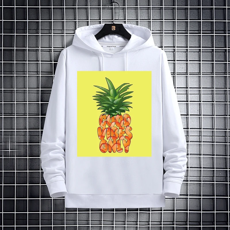 

Winter 2020 Pineapple print women's Hoodie Harajuku Couple hoodie streetwear fashion casual hoodie Couple clothes Tops