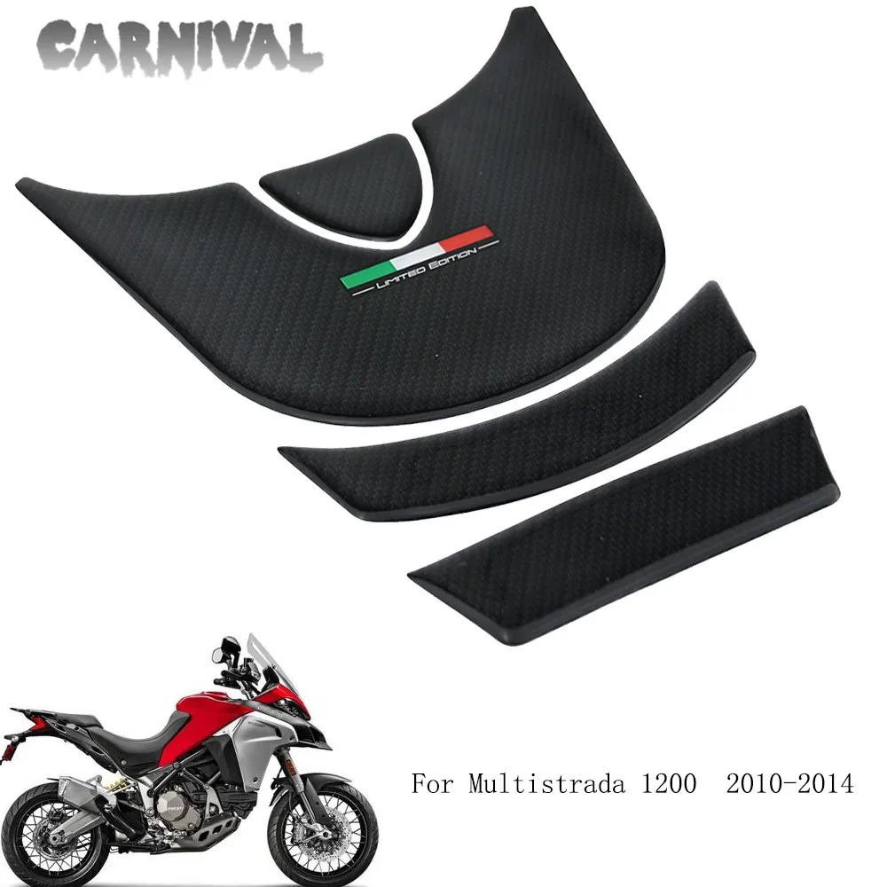 Наклейка на топливный бак из углеродного волокна для Ducati Multistrada 1200 2010 11 12 13