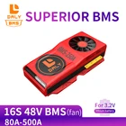 Daly 16S 48V LiFePO4 BMS 80A 100A 120A 150A 200A 250A 300A 400A 500A с балансиром и вентилятором для солнечных несетевых систем 48V