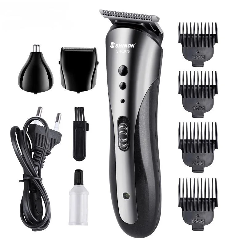 

Professional Cordless Haircut Tool Set Rechargeable Beard Trimmer 3 in 1 Hair Clipper Home Haircut Beauty SH1976