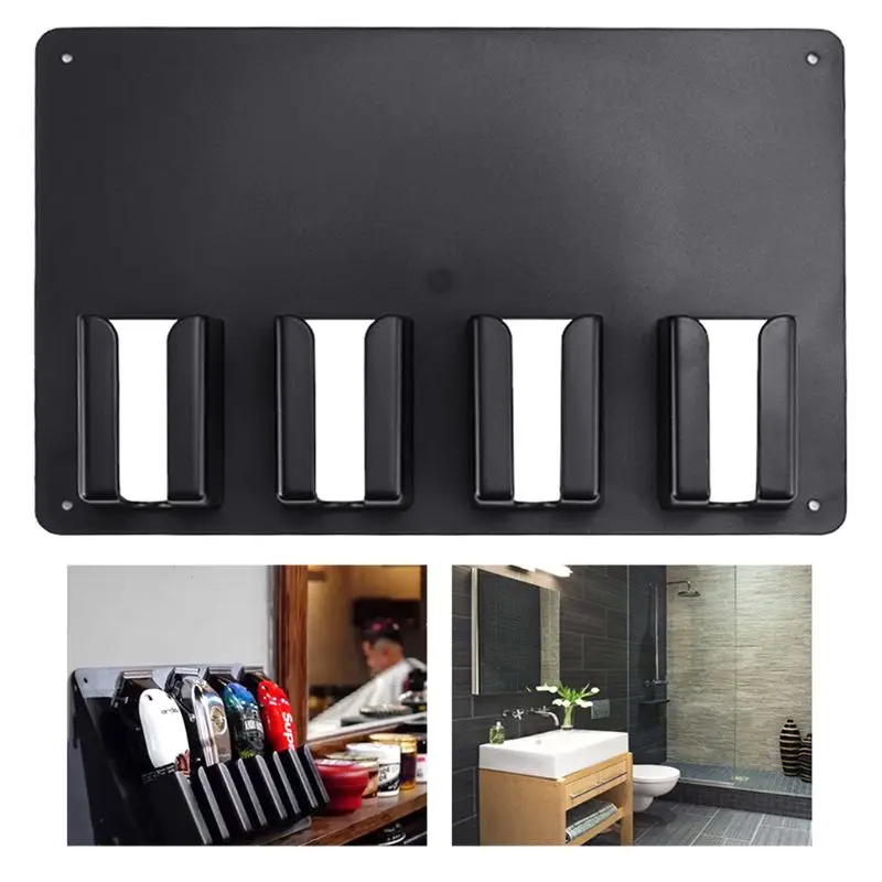 Настенная Парикмахерская Машинка для стрижки волос стойка хранения аксессуары