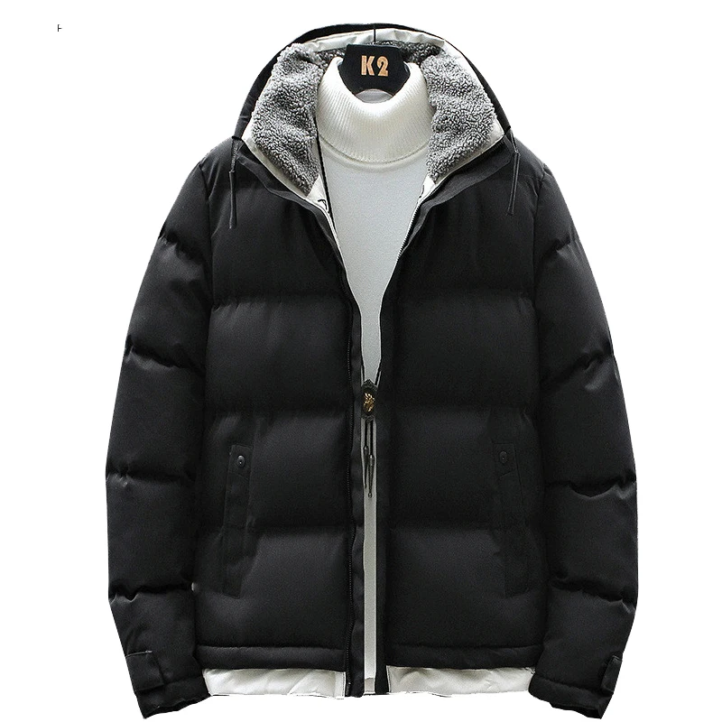 

BOLUBAO Brand New Men Fashion Parkas Jacket Men Casual Solid Color Hooded Parka Outerwear Windproof Warm Thick Parka Coats Male