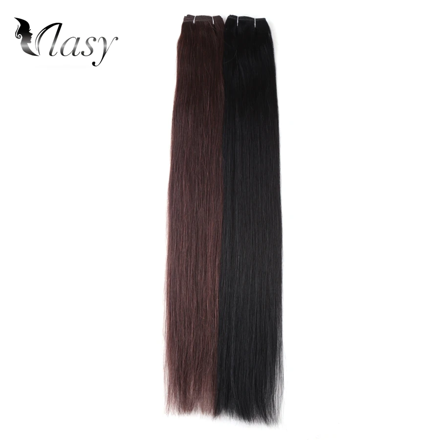 

Vlasy 100g/pc Remy Hair Weft Double Drawn Salon Dark Color European Straight Double Drawn Human Hair Extensions 24''