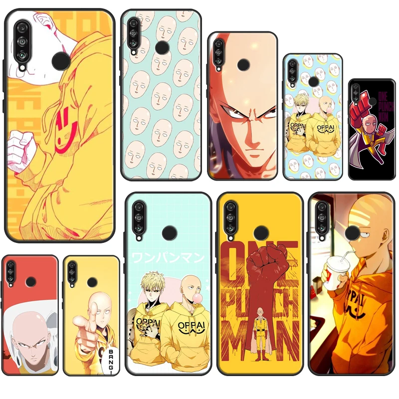 Чехол с забавным аниме «один Дырокол» Сайтама для Huawei P40 Lite P20 P30 P50 Pro Nova 5T P Smart Z 2019 2021 Honor 50 Lite 8X 9X