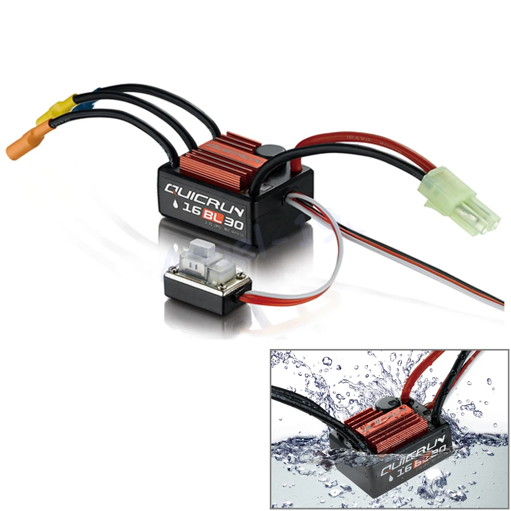 Водонепроницаемый бесщеточный ESC для автомобилей на 1/16 внедорожник/багги/монстр
