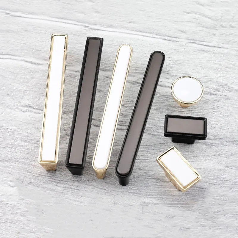 KK &amp FING 1 шт. ручки для современной мебели из цинкового сплава кухонные шкафы