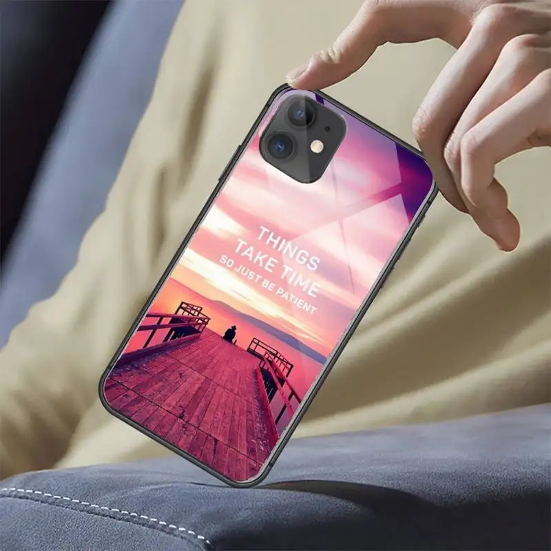 

Travel mountain sea beach quotes Phone Cases Tempered glass For iphone 5C 6 6S 7 8 plus X XS XR 11 PRO MAX