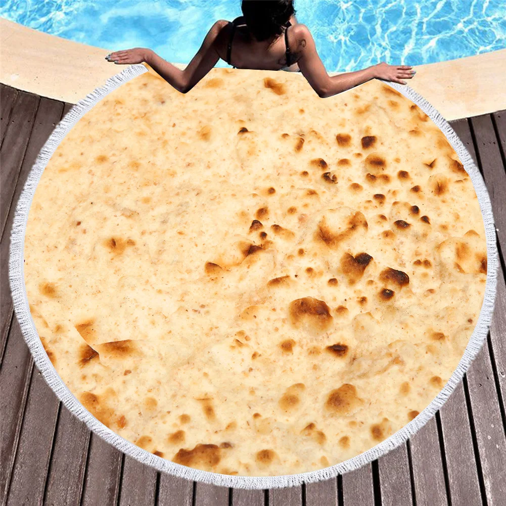 

Круглое пляжное 3d-полотенце из микрофибры, 150 см