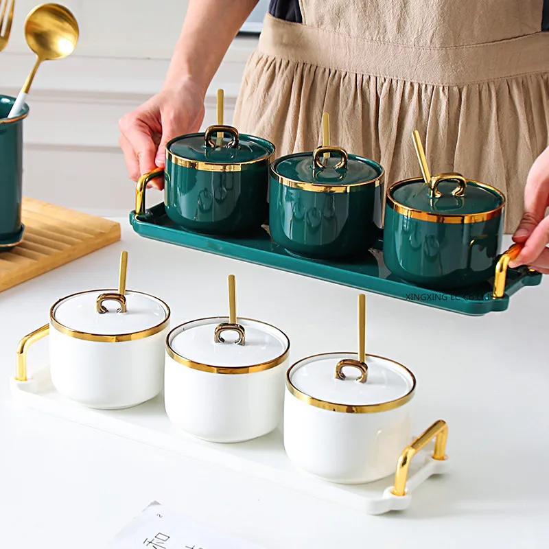 Стеклянная бутылка коробка для приправ керамический горшок бытовая ложка с