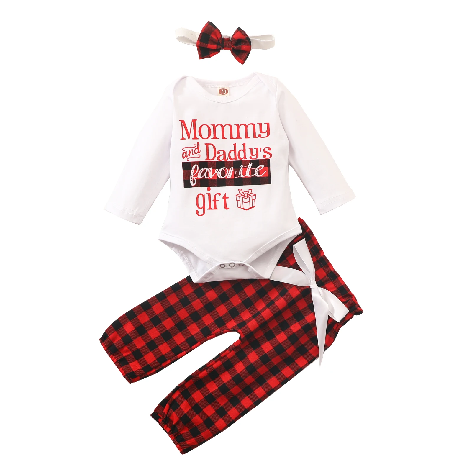 

Детский хлопковый костюм OPPERIAYA, Рождественский осенний костюм, боди с круглым вырезом, длинными рукавами, буквенным принтом, свободные брюк...