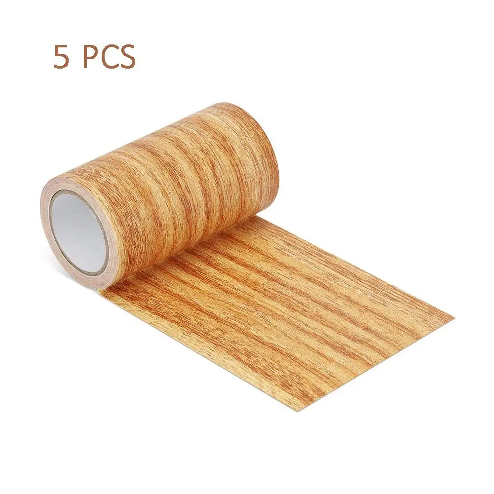 Новинка 5 шт./компл. ремонт нашивка лента текстурированная древесина клейкая для