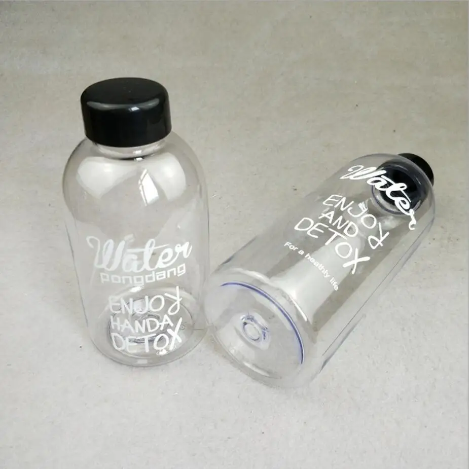 Портативная прозрачная короткая пластиковая спортивная сумка для бутылок с