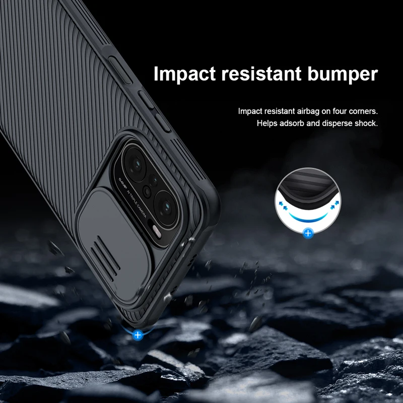 for xiaomi redmi k40 pro poco f3 case hard plasti anti skidding camera protection cover for xiaomi 11i nillkin camshield case free global shipping