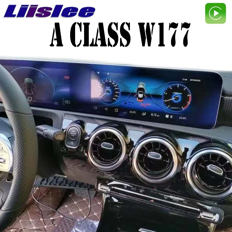 Автомагнитола LiisLee с GPS стерео Навигатором для Mercedes Benz A Class W177 A200 AMG 2018 2019 2020