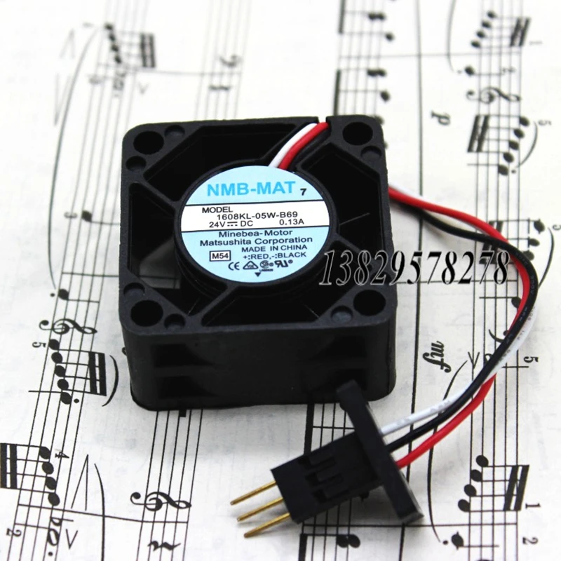 Новый оригинальный инверторный вентилятор NMB 1608KL-05W-B69 0.13A 4020 DC24V с вилкой |