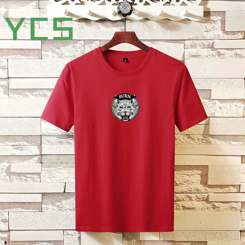 YCS Store летние футболки с 5 узорами Мужская футболка рисунком из мультфильма