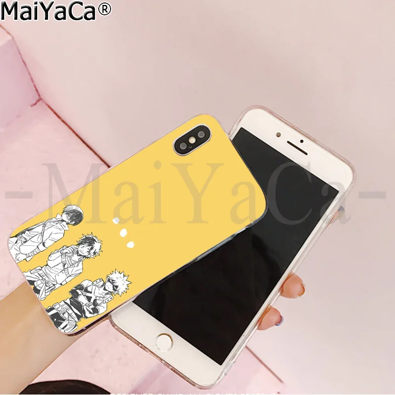 MaiYaCa аниме кацуки бакугоу ТПУ прозрачный чехол для телефона чехол для iPhone 6S 6plus 7 7plus 8 8Plus X Xs MAX 5 5S XR
