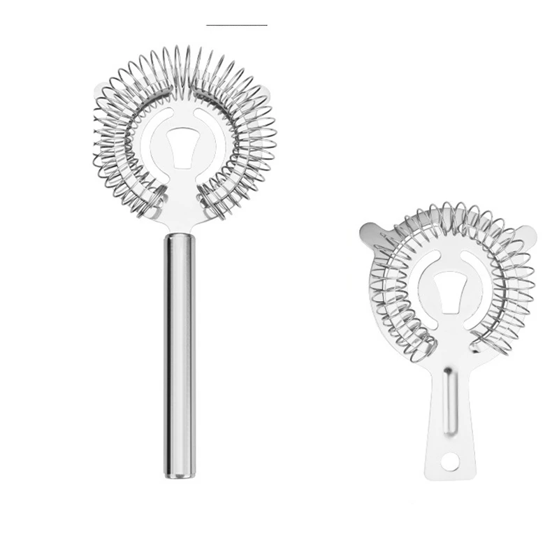 

100 Pcs Cocktail Strainer Stainless Steel Ice Mixed Drink Colander Filter Professional Percolator Bar Accessories Wholesale K1