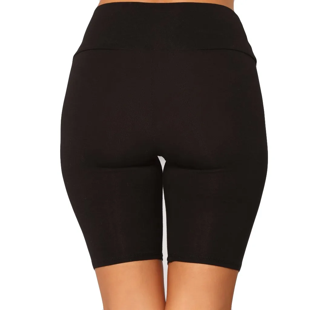 Женские модные однотонные колготки эластичные леггинсы спортивные шорты для