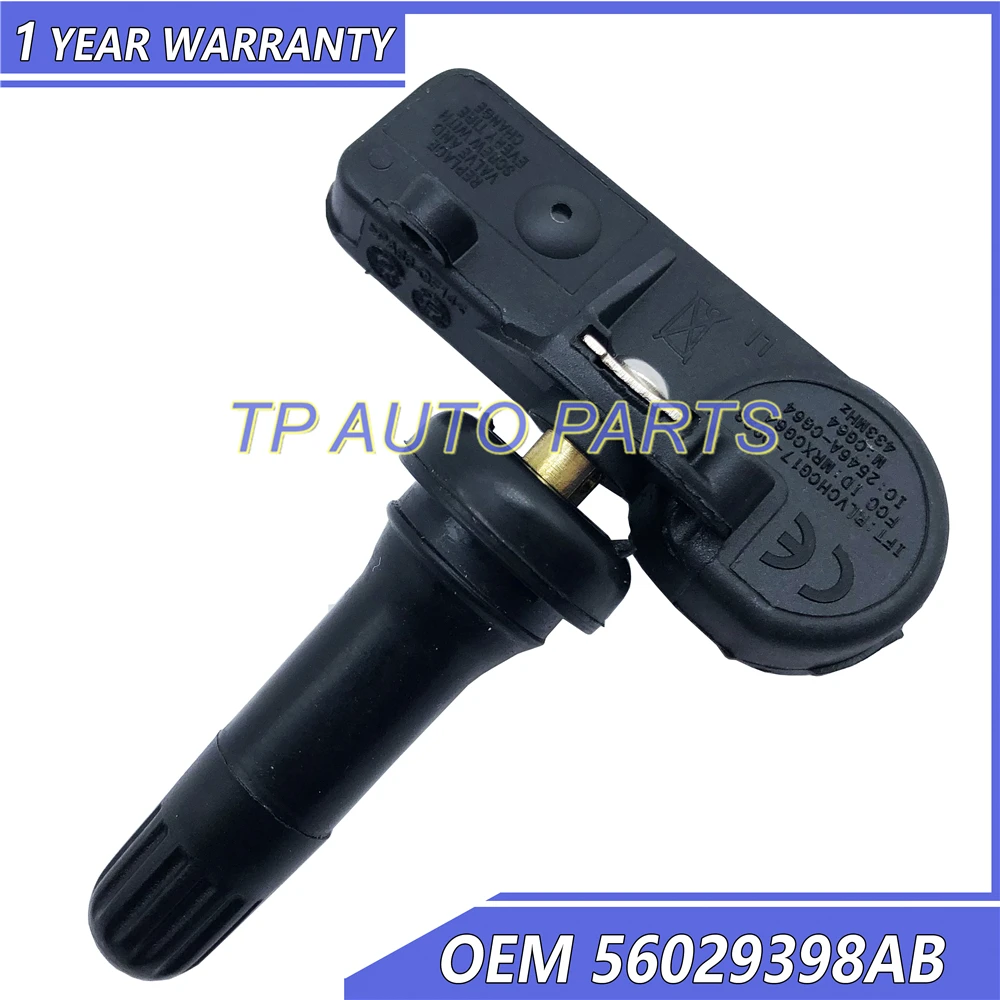 Датчик контроля давления в шинах TPMS OEM 56029398AB совместимый с Jeep 4 шт. | Автомобили и