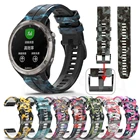 Ремешок силиконовый для наручных часов Garmin Fenix 7 7X 6 6X Pro 5 5X Plus 3HR 935