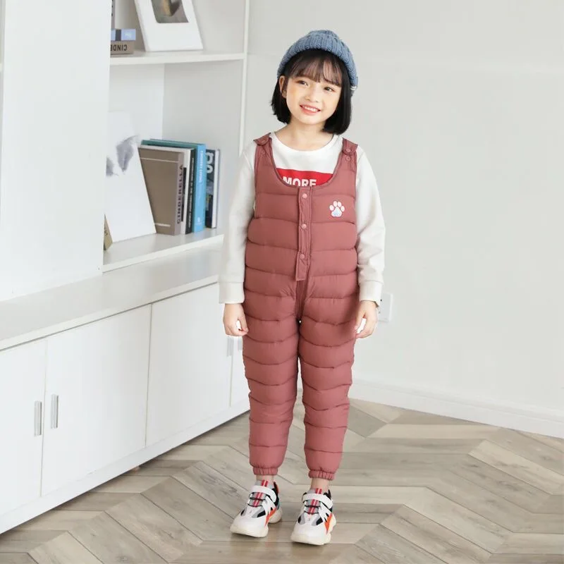 OLEKID 2021 Осень Зима Детские комбинезоны для девочек толстый теплый хлопковый