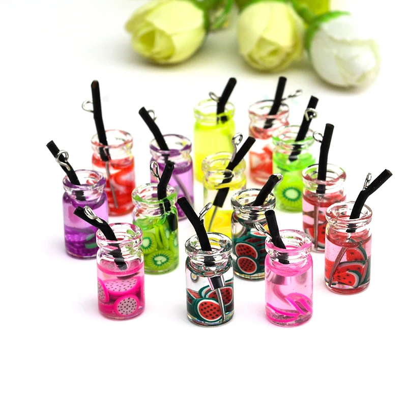 5 шт. подвески в виде арбуза клубники фруктов смолы|Шармы| |