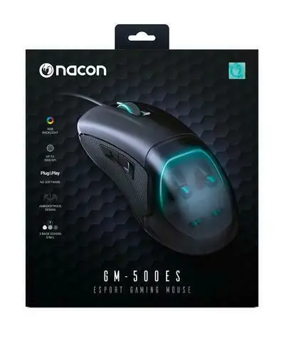 

Оптическая мышь NACON PCGM-500ES mouse USB Type-A 6400 DPI для обеих рук
