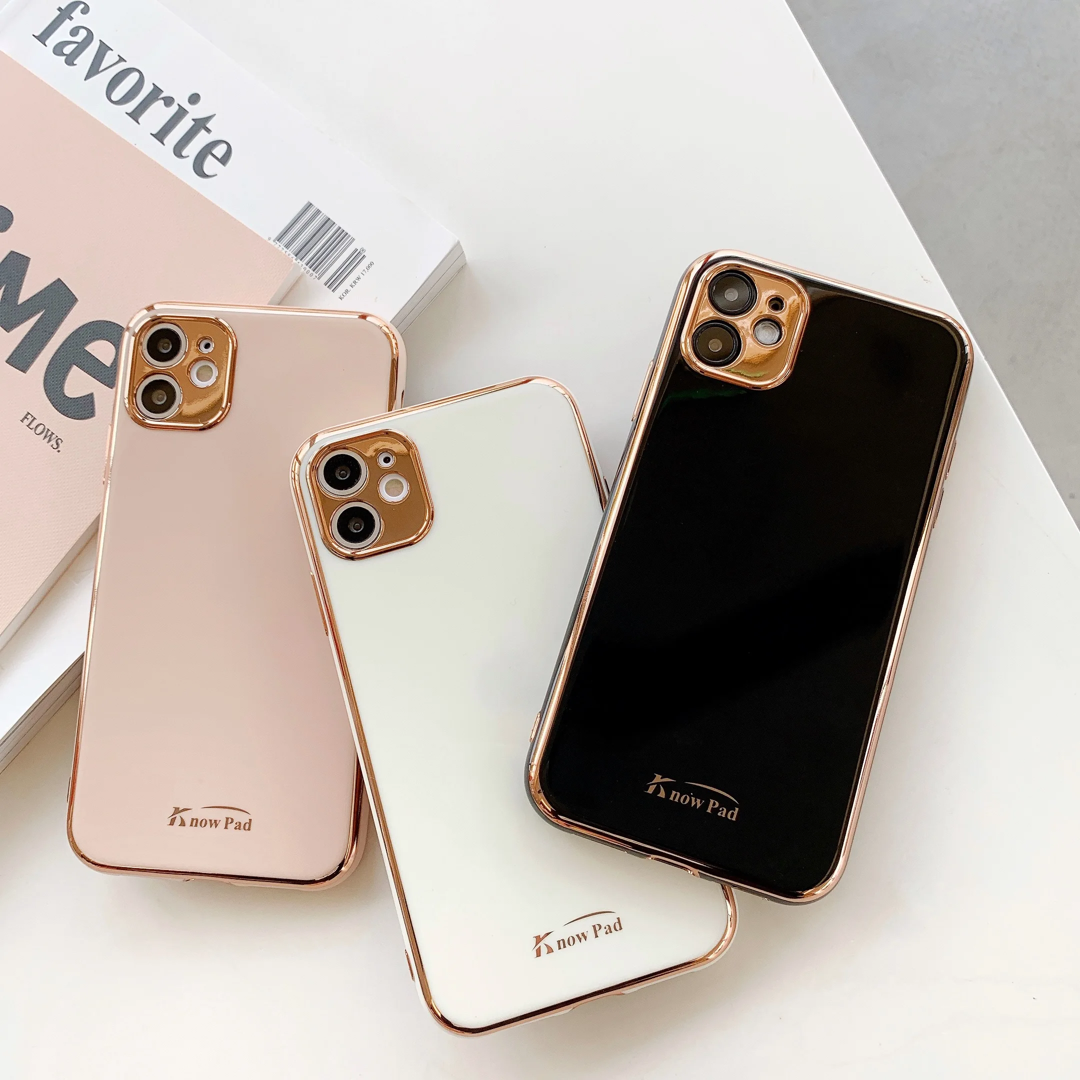 Роскошный позолоченный гальванический чехол для iPhone 11 Pro Max 8 Plus 7 xr xs x силиконовый