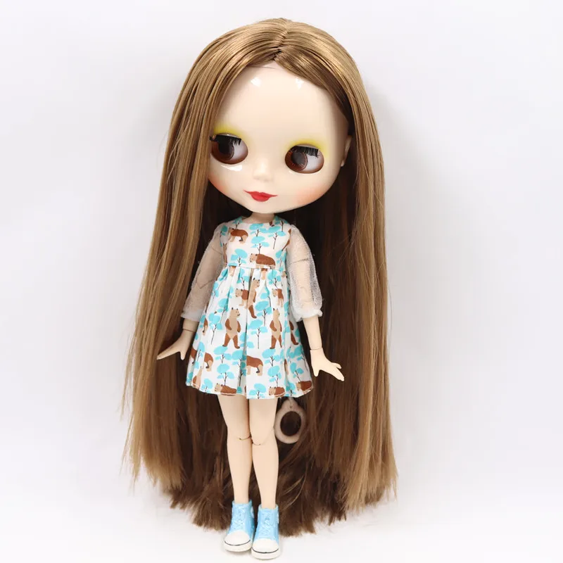 Ледяной обнаженный завод Blyth кукла No.280BL0444 коричневый длинные волосы подходит для изменения игрушки белая кожа Neo
