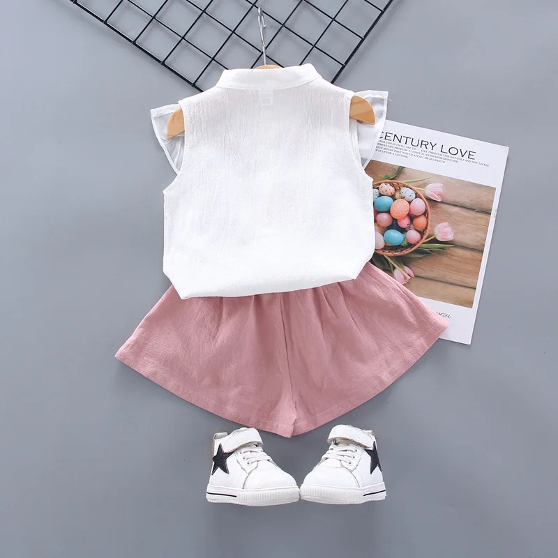 Коллекция 2020 года новые комплекты одежды для девочек Летняя детская
