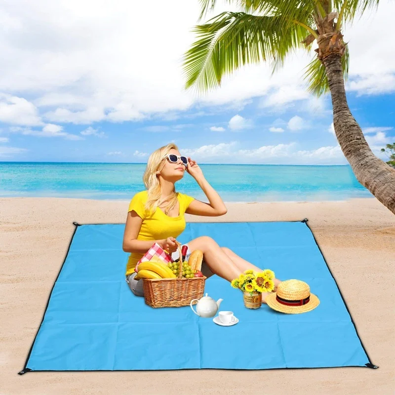 Пляжное одеяло без песка водонепроницаемый коврик для пикника кемпинга