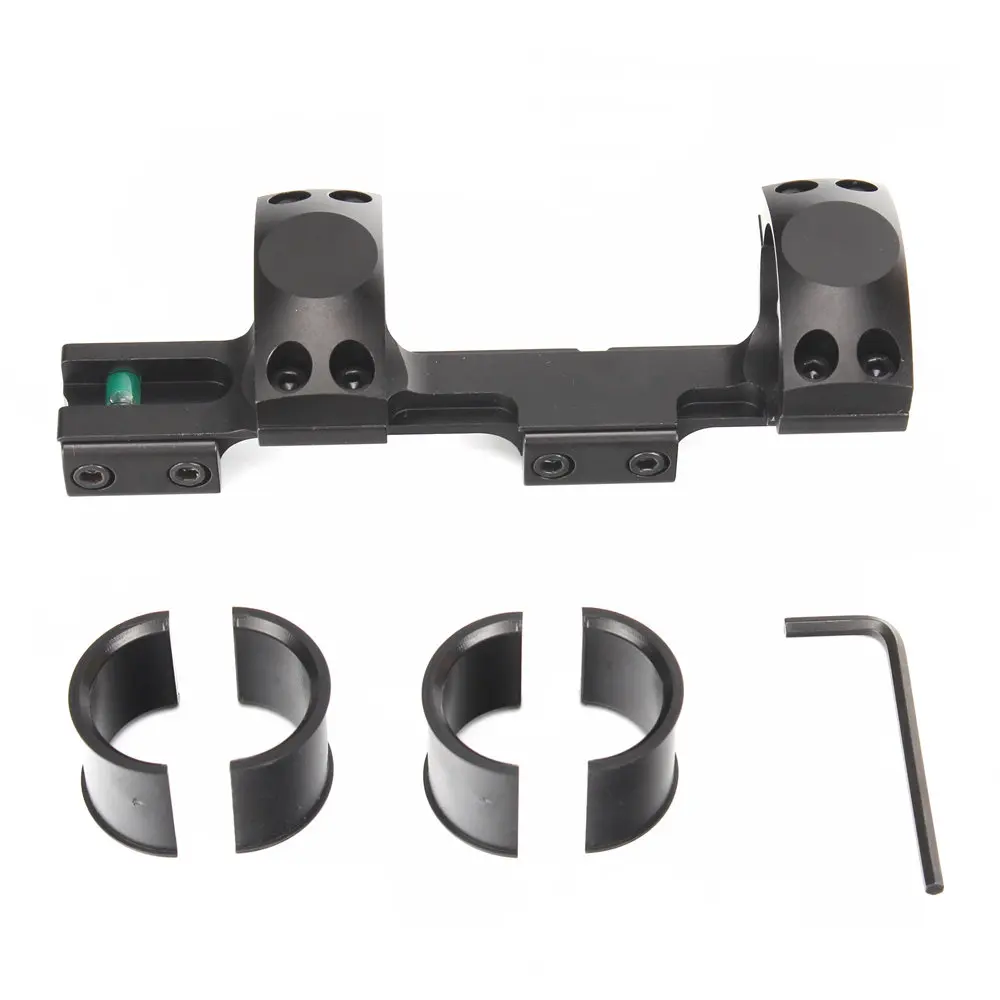 

11mm 3/8" Dovetail Rail Airgun Hunting Riflescope Rings 1 Inch 25.4/30mm Offset Tactical Scope Mount with Bubble Level