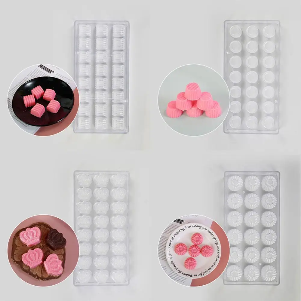 

8 Styles Polycarbonate Chocolate Moulds Thick Forms Tray Form For Baking Eggs Molds Chocolate Molds 3D Bunny Cake Easter Y4H8